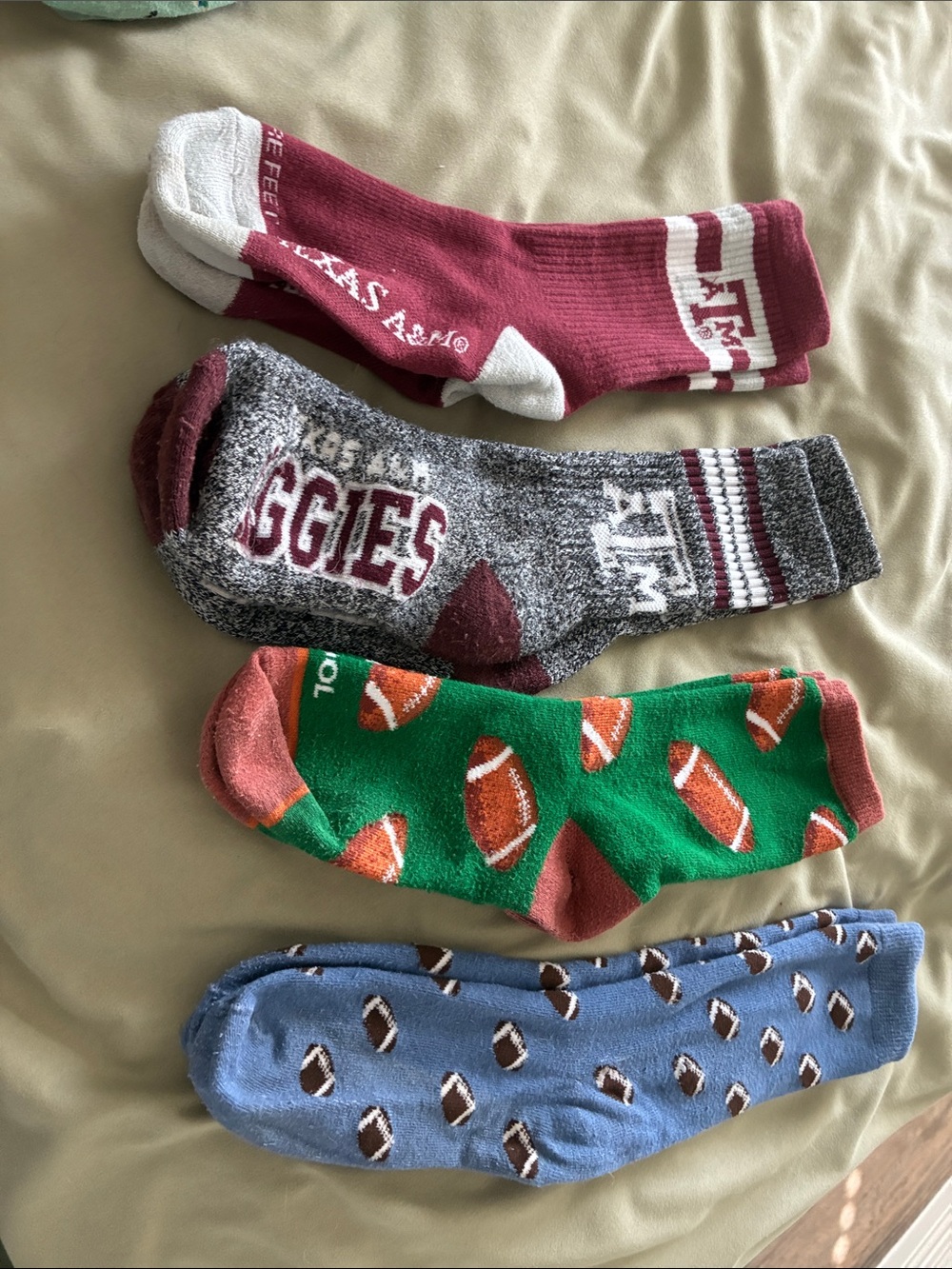 Maroon & Gray Aggies Crew Socks - 4-Pack